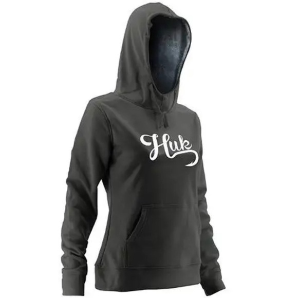 HUK Women’s Dark Gray Hoodie - Picture 1 of 6